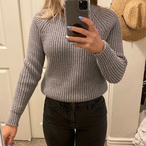 grey sweater